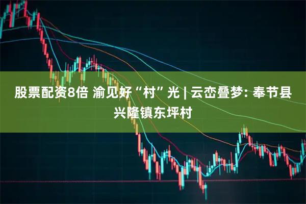 股票配资8倍 渝见好“村”光 | 云峦叠梦: 奉节县兴隆镇东坪村